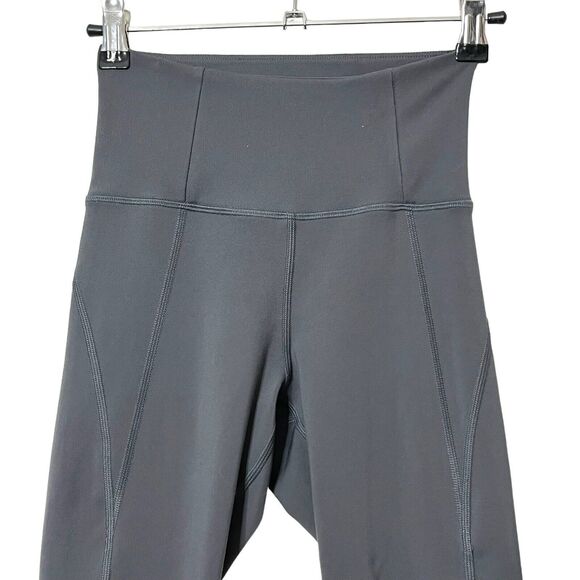 Girlfriend Collective Compressive Leggings Size XS Moon Gray High Rise Crop - Picture 3 of 11